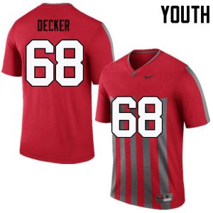 Youth Ohio State Buckeyes #68 Taylor Decker Throwback Nike NCAA College Football Jersey Athletic VDS4544MP